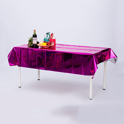 Customized Waterproof PET Aluminum Film Foil Tablecloth For Toy / Gift Decoration