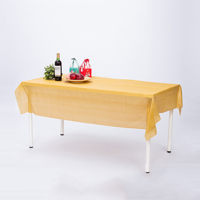 Modern White PE Table Cloth Disposable 0.02-0.2mm For Home Wedding Ball Events