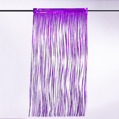 Multi Color Wall Mounted Metallic Fringe Curtain Backdrop Rain Silk Decorative For Stunning Festival Decoration