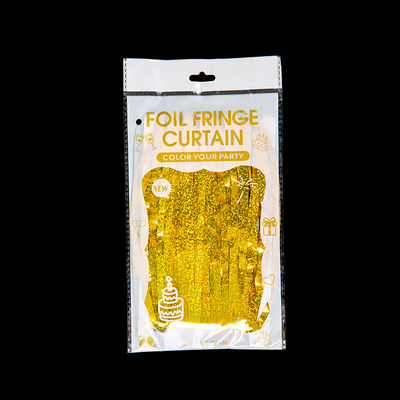 Wall Mounted Gold Foil Party Curtains Background For Indoor Outdoor Festive Occasions