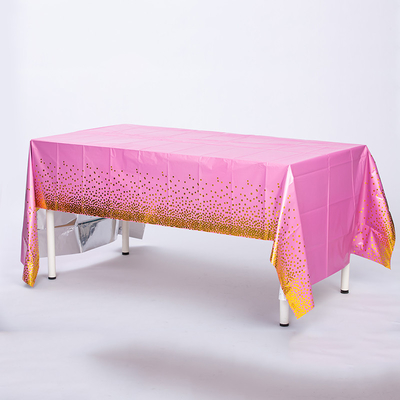 Cubierta de mesa de fiesta impresa CPP Moderno de moda Rectángulo para celebraciones al aire libre en interiores