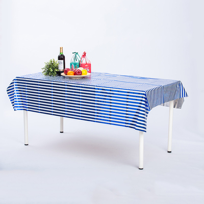 Party Plastic Disposable Tablecloths Elegant Waterproof Table Cover For Special Events