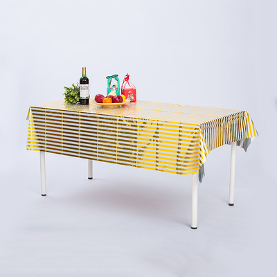 Cubiertas de mesa de plástico de película de CPP para fiestas impermeable a aceite Moderna tapa de mesa de moda para interiores al aire libre
