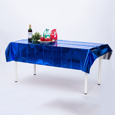 Elegant Custom Foil Tablecloth In Standard Color Rectangular Shape For Festive Party Decor