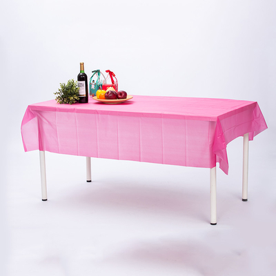 Modern White Green Rectangular PE Table Cover for Weddings Parties and Events