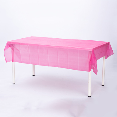 Customizable PE Modern Party Tablecloth In Various Colors / Shapes