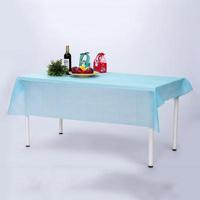 0.05mm Customizable PE Rectangular Party Table Cloths For Parties Hotels Weddings